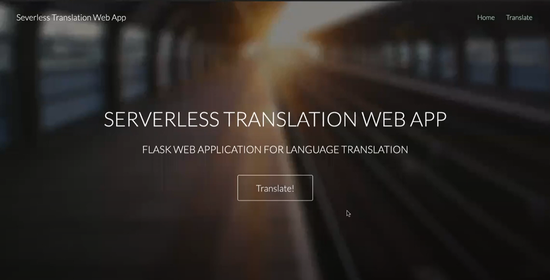 Flask Web App for Language Translation
